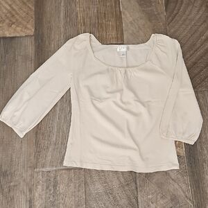 LOFT Women's Cream Top - Small